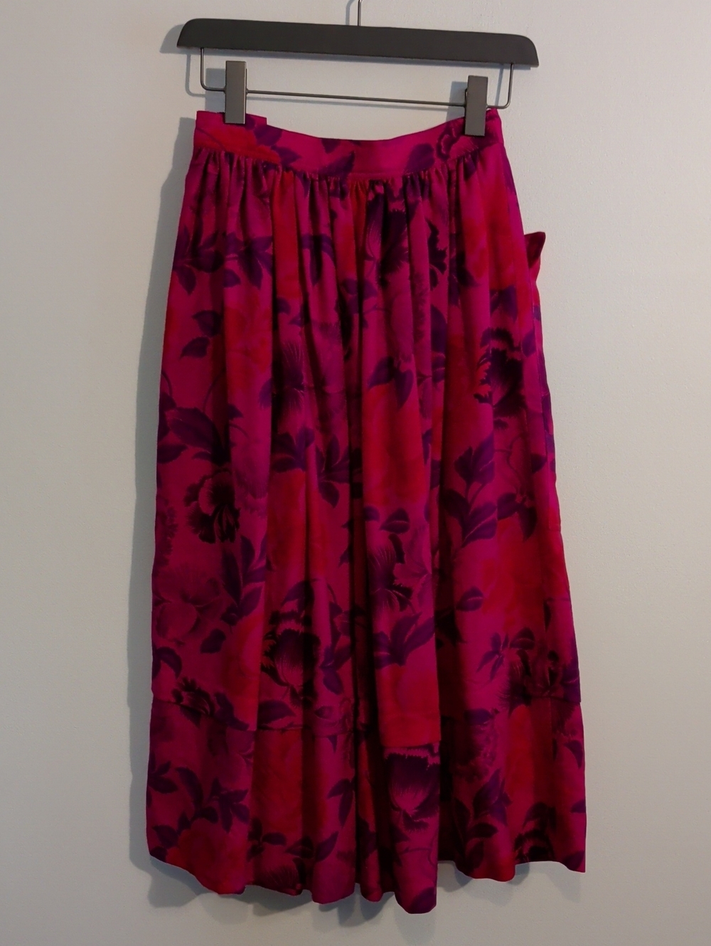 ESCADA vintage wool floral midi skirt - size xs / small - Picture 7 of 11
